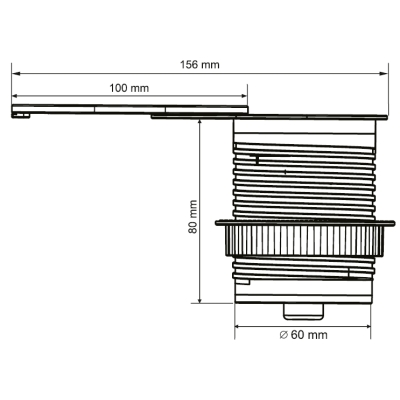 GNIAZDO MEBLOWE POJEDYNCZE Z ZASILACZEM USB OR-AE-13124/B 230 V AC 16 A ORNO