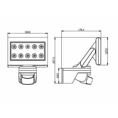 REFLEKTOR LED Z CZUJNIKIEM RUCHU OR-NL-348BLPPR4 ORNO
