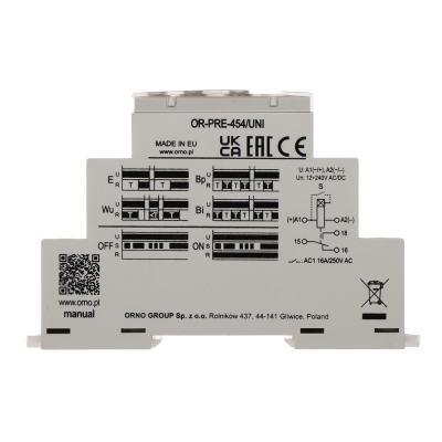 MODUŁ PRZEKAŹNIKA CZASOWEGO OR-PRE-454/UNI ORNO