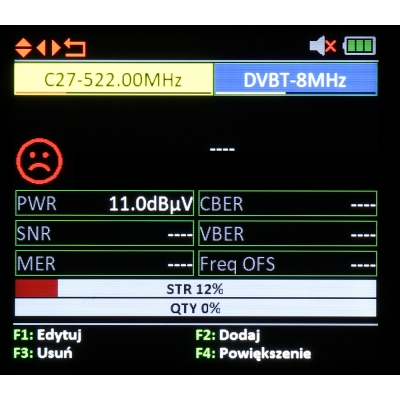 UNIWERSALNY MIERNIK PCM-1220 DVB-T/T2 DVB-S/S2 DVB-C/C2