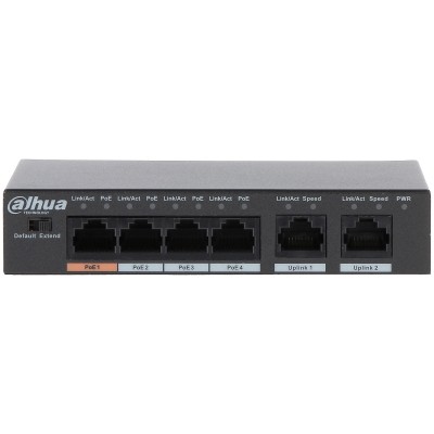 SWITCH POE PFS3006-4ET-60 4-PORTOWY DAHUA