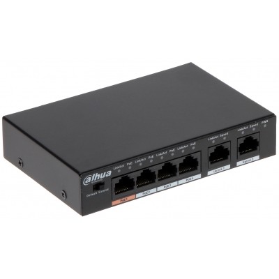 SWITCH POE PFS3006-4ET-60 4-PORTOWY DAHUA