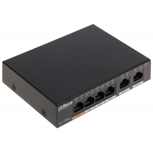 SWITCH POE PFS3006-4GT-60 4-PORTOWY DAHUA
