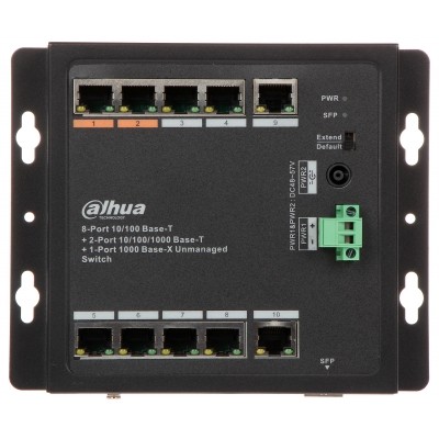 SWITCH PRZEMYSŁOWY POE PFS3111-8ET-96-F 8-PORTOWY DAHUA
