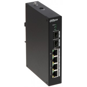 SWITCH PRZEMYSŁOWY POE PFS3206-4P-120 4-PORTOWY + 2 x SFP DAHUA