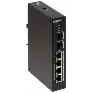 SWITCH PRZEMYSŁOWY POE PFS4206-4P-120 4-PORTOWY + 2 x SFP DAHUA