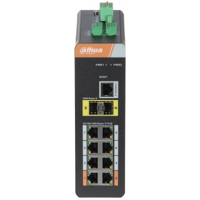 SWITCH PRZEMYSŁOWY POE PFS4210-8GT-DP 8-PORTOWY SFP DAHUA