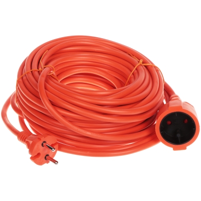 PRZEDŁUŻACZ PS-2X1.5-20M/ORANGE 20 m