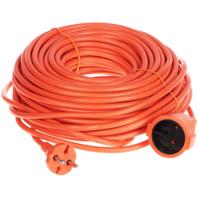 PRZEDŁUŻACZ PS-2X1.5-30M/ORANGE 30 m