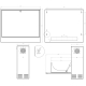 SZAFA RACK WISZĄCA R19-3U/350/B