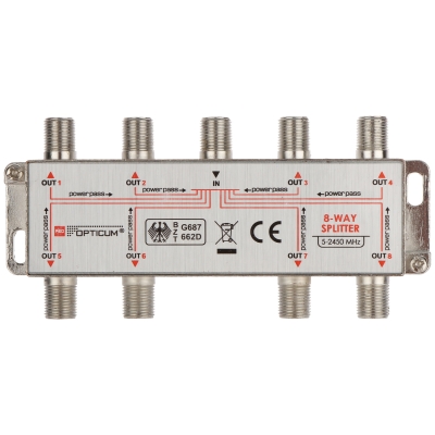 ROZGAŁĘŹNIK RI-8/1F-SAT-OPTI OPTICUM