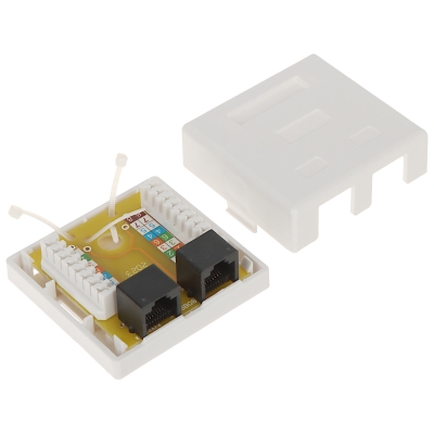 GNIAZDO KOŃCOWE RJ45-2G1/6 PODWÓJNE