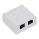 GNIAZDO KOŃCOWE RJ45-2G1/6 PODWÓJNE