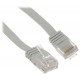 PATCHCORD RJ45/1.0-GY/FL 1.0 m