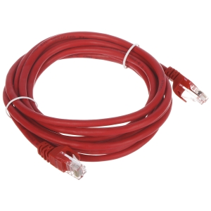 PATCHCORD RJ45/3.0-RED 3.0 m