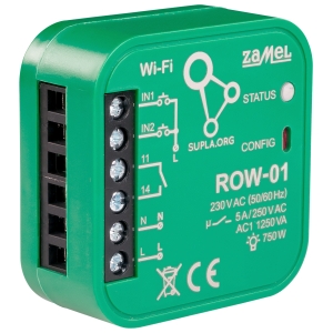 INTELIGENTNY PRZEŁĄCZNIK ROW-01 Wi-Fi 230 V AC ZAMEL