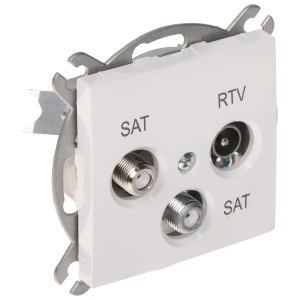 GNIAZDO KOŃCOWE SANTRA/4160-10/EPN R-TV + 2xSAT Elektro-Plast