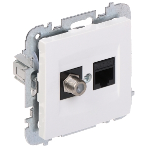 GNIAZDO KOŃCOWE SANTRA/4190-10/EPN TYP F + RJ45 Elektro-Plast