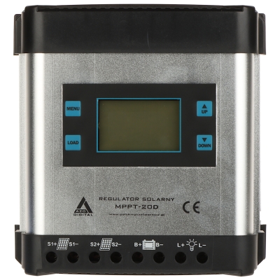 REGULATOR SOLARNY ŁADOWANIA AKUMULATORÓW SCC-20A-MPPT-LCD AZO Digital