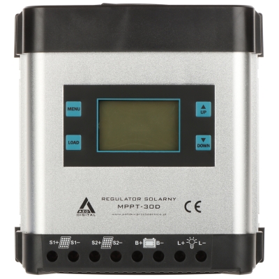 REGULATOR SOLARNY ŁADOWANIA AKUMULATORÓW SCC-30A-MPPT-LCD AZO Digital