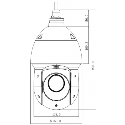 KAMERA IP SZYBKOOBROTOWA ZEWNĘTRZNA SD49225XA-HNR - 1080p 4.8 ... 120 mm DAHUA