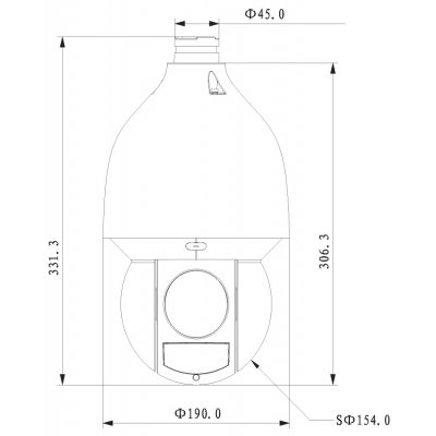 KAMERA IP SZYBKOOBROTOWA ZEWNĘTRZNA SD5A232XA-HNR - 1080p 4.9 ... 156 mm DAHUA
