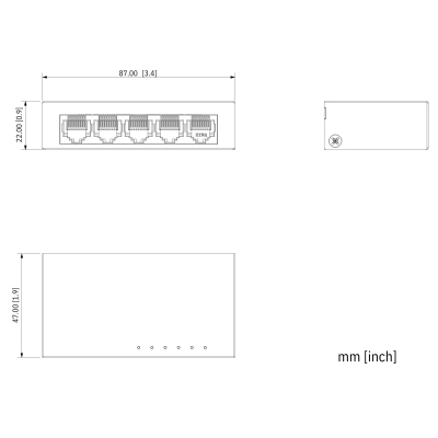 SWITCH   SG1005-EUR 5-PORTOWY DAHUA