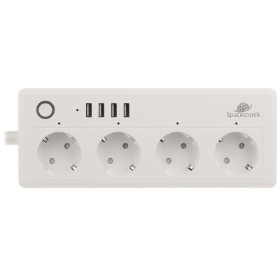 LISTWA ZASILAJĄCA SL-PS26 (4 GNIAZDA) USB Wi-Fi, Tuya Smart 1.5 m