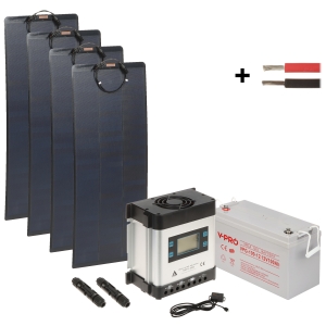 ZESTAW FOTOWOLTAICZNY SP-KIT-4X110/100/MPPT+BT 1190 Wh