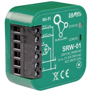 INTELIGENTNY STEROWNIK ROLET SRW-01 Wi-Fi 230 V AC ZAMEL