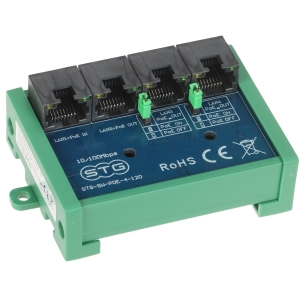 SWITCH POE / EXTENDER STG-SW-POE-4-120 4-PORTOWY STG
