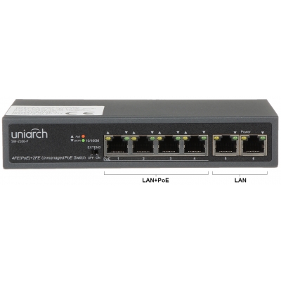 SWITCH POE SW-2106-P 4-PORTOWY UNIARCH