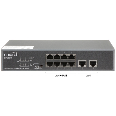 SWITCH POE SW-2110-P 8-PORTOWY UNIARCH