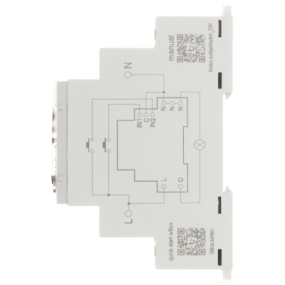 INTELIGENTNY PRZEŁĄCZNIK SWITCHBOX-DIN/BLEBOX Wi-Fi, 230 V AC