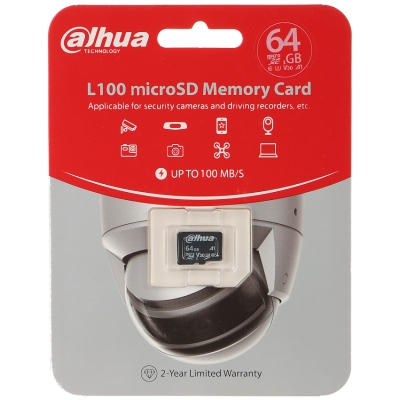 KARTA PAMIĘCI TF-L100-64GB microSD UHS-I, SDHC 64 GB DAHUA