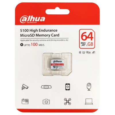 KARTA PAMIĘCI TF-S100/64GB microSD UHS-I, SDXC 64 GB DAHUA