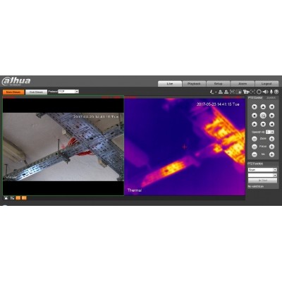 HYBRYDOWA KAMERA TERMOWIZYJNA IP TPC-BF2120-T1F4 1.0 mm - 1.3 Mpx, 4 mm - 1080p DAHUA