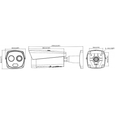 HYBRYDOWA KAMERA TERMOWIZYJNA IP TPC-BF2221-B7F8 7.0 mm - 960p, 8.0 mm - 1080p DAHUA