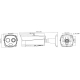 HYBRYDOWA KAMERA TERMOWIZYJNA IP TPC-BF2221-B7F8 7.0 mm - 960p, 8.0 mm - 1080p DAHUA