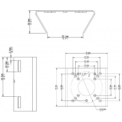 UCHWYT NA SŁUP TR-UP06-B-IN UNIVIEW