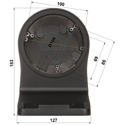 UCHWYT DO KAMER KULISTYCH TR-WM03-D-IN-BLACK UNIVIEW