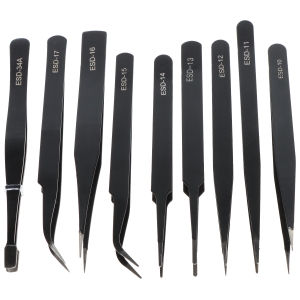 ZESTAW PĘSET PRECYZYJNYCH TWEEZERS-SET/1 9 SZT.