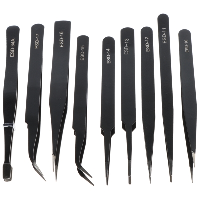 ZESTAW PĘSET PRECYZYJNYCH TWEEZERS-SET/1 9 SZT.