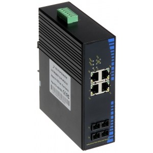SWITCH PRZEMYSŁOWY POE U-124P-4POE-20 4-PORTOWY +2xFO