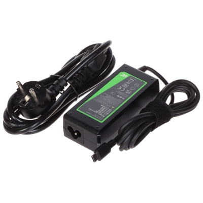 ZASILACZ USB-C-W/230V/65W-GC Green Cell