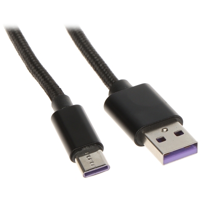 PRZEWÓD USB-W-C/USB-W-1M/NYL-B 1.0 m