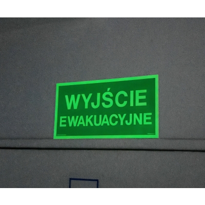 TABLICA FOTOLUMINESCENCYJNA WET WYJŚCIE EWAKUACYJNE
