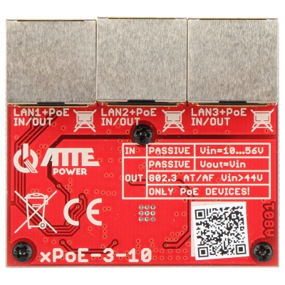 Switch PoE XPOE-3-10 3-PORTOWY ATTE