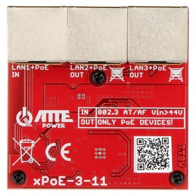Switch PoE XPOE-3-11 3-PORTOWY ATTE