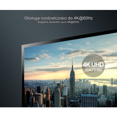 KABEL DISPLAYPORT Y-C610BK 4K @ 60 Hz, 5 m UNITEK